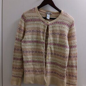 "Heirloom Collectibles", Ladies, Long Sleeved, Buttoned Sweater